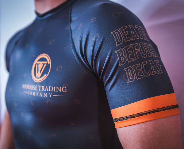 Death Before Decaf Rashguard - Schismatic Industries