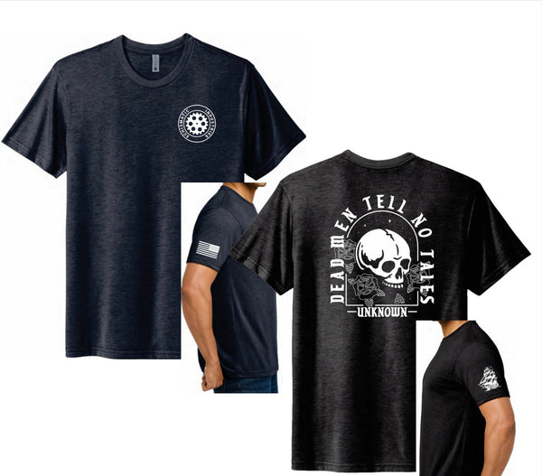 Dead Men Tell No Tales Tri Blend Shirt! - Schismatic Industries
