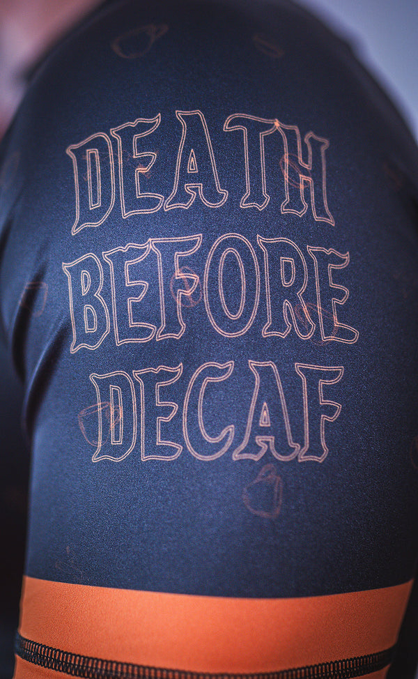 Death Before Decaf Rashguard - Schismatic Industries