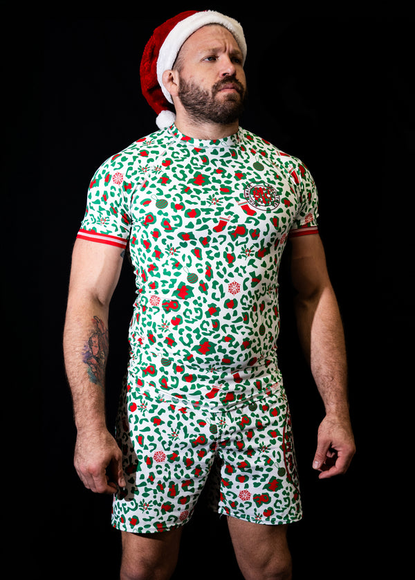 Peppermint Leopard Grappling Shorts!